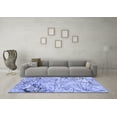 thumbnail image 3 of Ahgly Company Machine Washable Indoor Rectangle Abstract Blue Contemporary Area Rugs, 5' x 7', 3 of 4