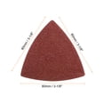 thumbnail image 2 of Uxcell 60 Packs 60/80/100 Grits 80mm Aluminum Oxide Triangular Sandpaper Sanding Pads, 2 of 6