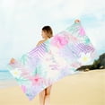 thumbnail image 6 of Zatoumnr Super Lightweight Watercolor Turtle Pattern Microfiber Beach Towel, Sandproof Bath Towel, Multi-Purpose Towel for Travel 52X33 inch, 6 of 8