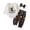 White, variant on Tiijoy Girls New Year Outfits Long Sleeve Romper Pants Hairband Set, Sizes 6-12M