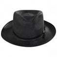 thumbnail image 2 of Stetson Men's Stratoliner Florentine Milan Straw Hat, Black, 6.875, 2 of 4