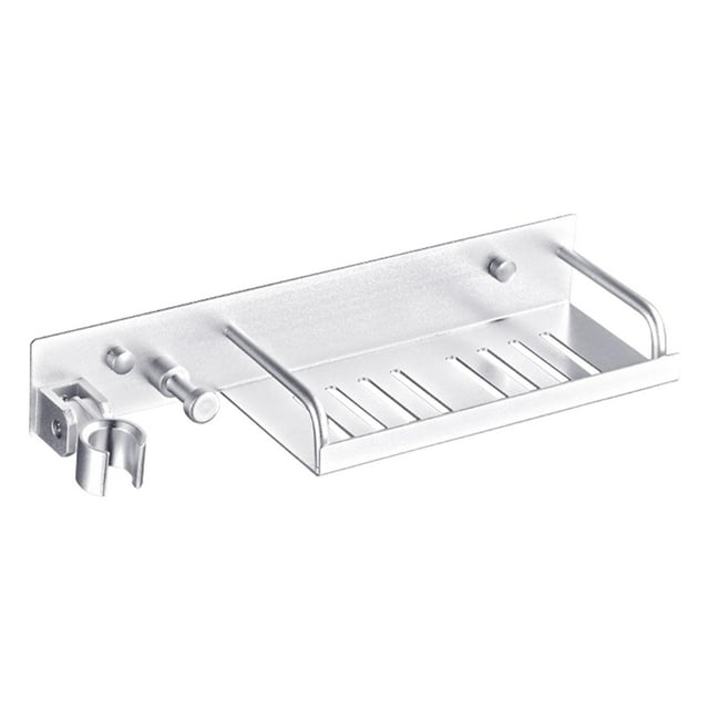 simhoa Wall Shelf Shower rack Mounting Aluminum Punch- Multifunctional Display Rack