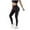 Black, variant on Ndbuld Leggings with Pockets for Women Striped High Waist Yoga Pants Women Workout Leggings for Women Fitness Sports Running Yoga Athletic Pants Black XL
