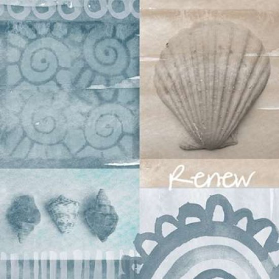Beach Bath Renew Canvas Art - Linda Woods (24 x 24)