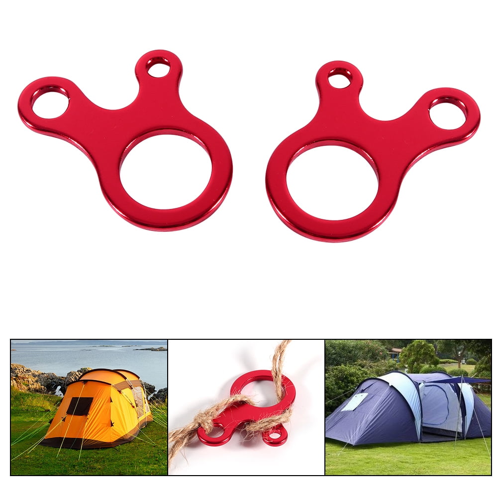 Camping tent guy rope tensioner pack of 8 