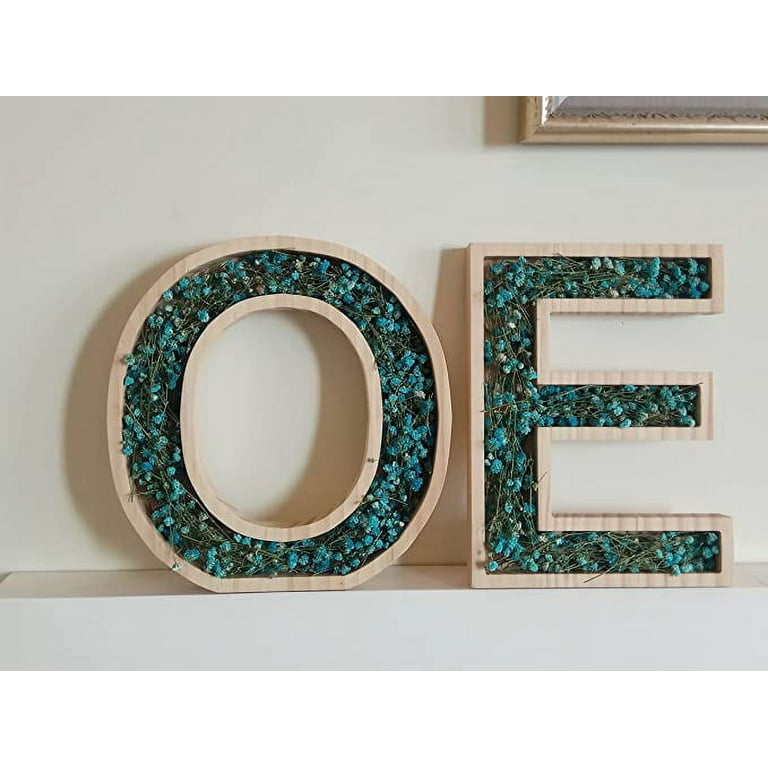 Handmade Woodcraft Fillable Shaped Letter O, fillable Letter Box A-Z Hollow  Letter 