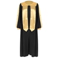 thumbnail image 3 of inhzoy Robe de Clerc pour Femmes et Hommes, Robe de Chorale pour Adultes, Robe de Pasteur Prédicateurs, Robe de Collation des Grades Scolaire Noire m, 3 of 6