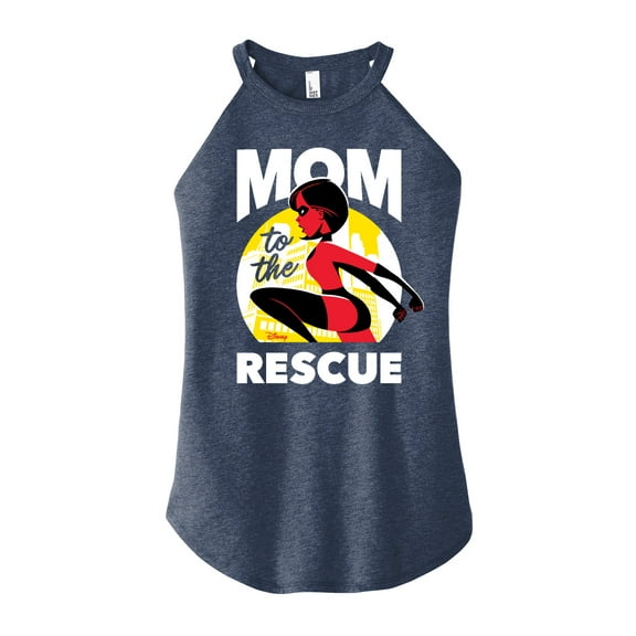 The Incredibles - Mom To The Rescue - Juniors High Neck Tank Top