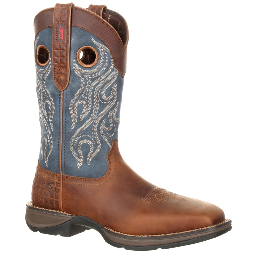 Durango Durango Mens Rebel Distressed Square Toe Western Cowboy Boots