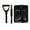 Black, variant on Assemblable Snow Shovel for Car,D Shaped Handle Snow Removal Tool,for Removing Snow From Cars, Gardens, or Camping Using An Assemblage Snow Shovel with D Shaped Handle,Hecnuo