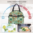 thumbnail image 4 of Disketp Christmas Donuts Lonchera Térmica para Mujer y Hombre, Bolsa de Almuerzo Reutilizable e Impermeable para Trabajo, Viajes y Picnic, 4 of 7