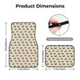 thumbnail image 5 of Naloa Pug Dog Face Car Foot Mat Set of 4 Pieces - Universal Floor Liner Neoprene Full Set Floor Mats for Cars Trucks SUV, 5 of 7