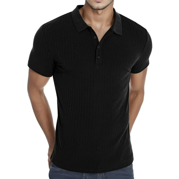 Camisas clásicas para hombre, camisetas de manga corta/larga, camisetas casuales ajustadas y elásticas