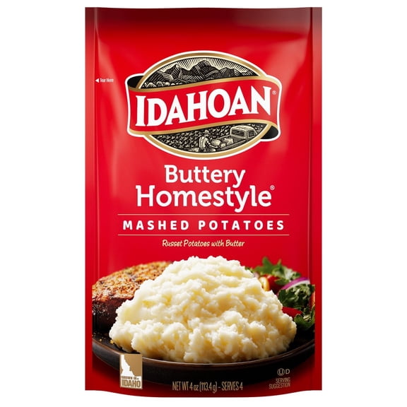 Idahoan Gluten Free Buttery Homestyle Mashed Potatoes - 4oz - Pack of 2