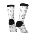 thumbnail image 3 of Goofa Sea Turtle Printed Men's Crew Socks, Soft Durable Breathable Moisture-Wicking with Odor Control Cotton socks, 3 of 9