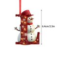 thumbnail image 2 of Adornos navideños de acrílico plano con 26 letras en 2D para árbol de Navidad, decoración para el hogar, regalos navideños, 2 of 8