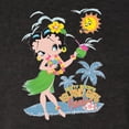 thumbnail image 5 of Wild Bobby Betty Boop Island Girl Paradise Betty Boop Tri-Blend Racerback Tank Top, Vintage Black, Small, 5 of 5