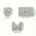 thumbnail image 3 of 3pc Memory Foam Bath Mat - Fast Absorbent, Quick Drying, Non-slip, Soft and Comfortable - Perfect for Bathroom and Kitchen - Machine Washable Rug, 3 of 3