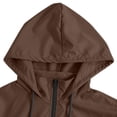 thumbnail image 6 of Dpjklzsn Men's Waterproof Hooded Windbreaker Jacket, Full Zip Long Sleeve Casual Outdoor Coat with Zipper Pockets, 6 of 9