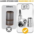 thumbnail image 3 of Juego de 46 Piezas de Llaves de Casquillo Métricas de 1/4", Kit de Herramientas Premium CR-V con Trinquete de Liberación Rápida, Barras de Extensión y Estuche de Almacenamiento Portátil para, 3 of 6