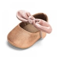 thumbnail image 3 of BESLY 0-18M Toddler Baby Girls Princess Leather Shoes Infant Moccasins Bow Wedding Dress Shoes, 3 of 4