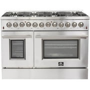 Forno FFSGS615648 48 inch Stainless Galiano Freestanding Double Pro Gas Range