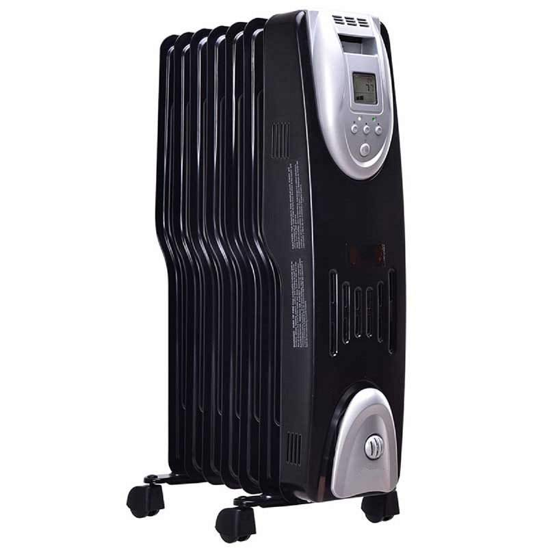 Topbuy 1500W Oil Filled Radiator Heater Electric Space Heater Safe Digital  Temperature w/ Timer | Walmart Canada