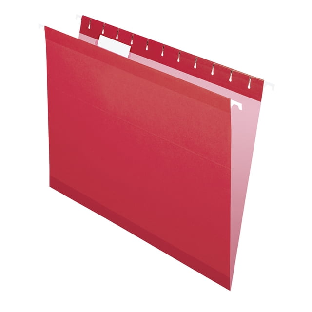 Folder Colgante, Pendaflex, Tamaño Carta, Color Rojo, 4152 1/5, c/25pz