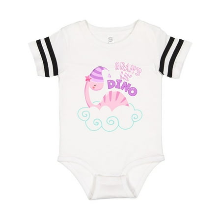 

Inktastic Gran s Lil Dino with Cute Pink Baby Dinosaur Gift Baby Boy or Baby Girl Bodysuit