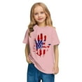 thumbnail image 6 of ZACPNCV Flag Shirt for Toddler Kids Boys Girls USA Flag T-Shirt 4th of July Shirt Patriotic Tee Tops Pink 7-8 Years, 6 of 9