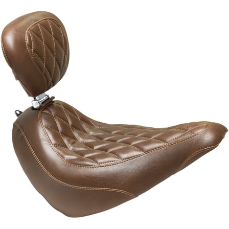 Brown Wide Tripper Diamond Stitch Seat w/Drivers Backrest