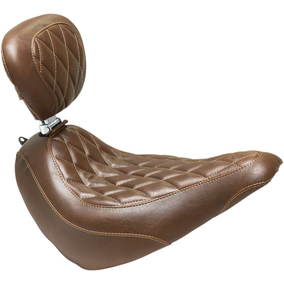 Brown Wide Tripper Diamond Stitch Seat w/Drivers Backrest