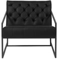 thumbnail image 7 of Emma + Oliver Black LeatherSoft Tufted Lounge Chair, 7 of 7