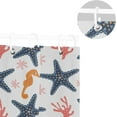 thumbnail image 5 of FREEAMG Seahorse Starfish Shower Curtain with Hooks, Waterproof Washable Fabric Shower Curtain for Bathroom Bathtub Decor, 60"x 72", 5 of 6