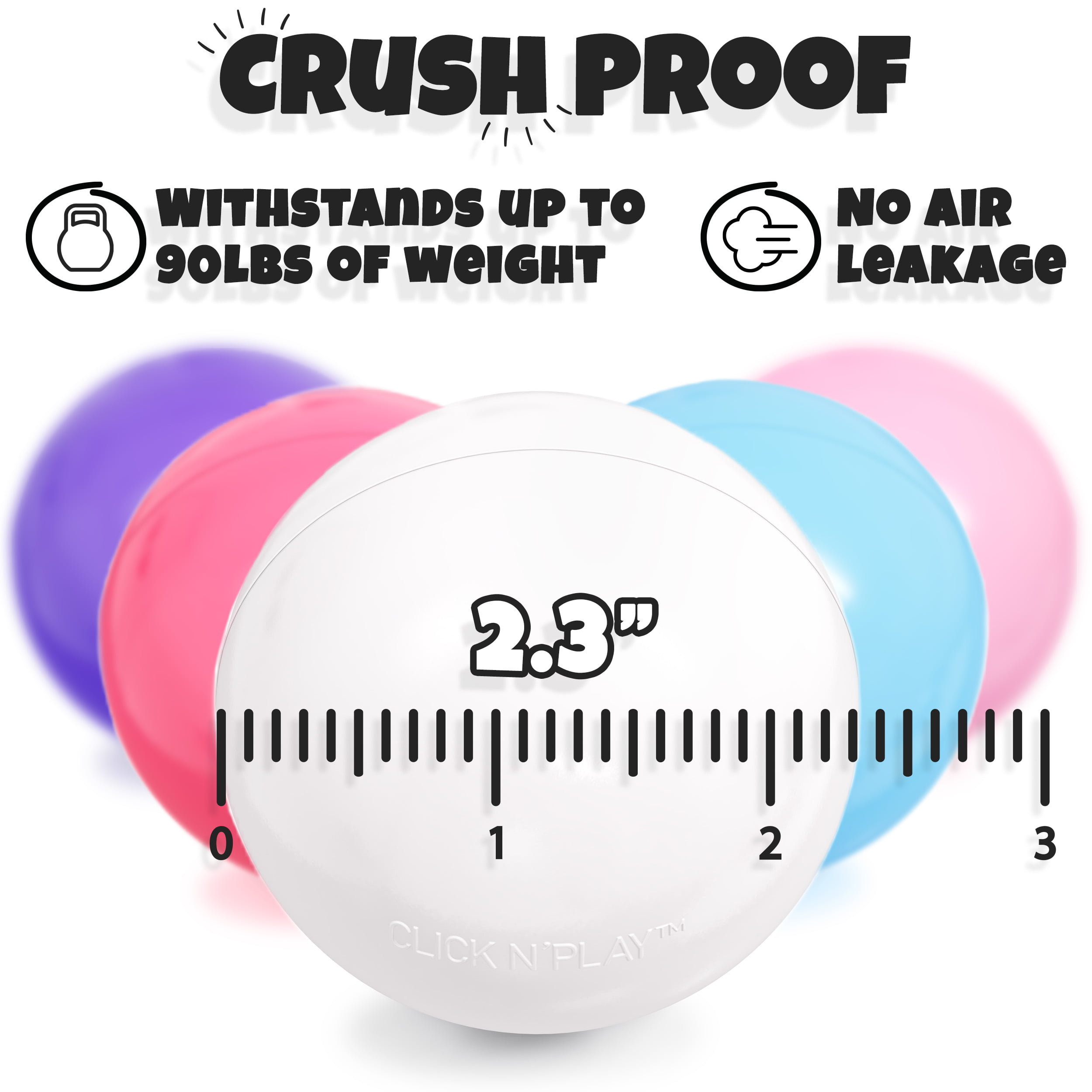 Details about   Ball Pit Balls Bulk 1000 Pack Phthalate Free & BPA Free Crush Proof Kids Fun 