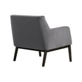 thumbnail image 4 of Oliver Grey Velvet Accent Chair with Wood Legs, 4 of 4