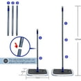 thumbnail image 2 of Microfiber Flat Mop with 5 Reusable Pads, Telescopic Handle & 360° Rotation for Efficient Hard Floor Cleaning - Quick Dust Mopping for Tile, Wood & Vinyl Floors, 2 of 8
