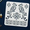 thumbnail image 3 of 1pc Parrot Stencil 30x30cm Macaw Bird Stencils Template Plastic Parrot Flowers Pattern Stencil Large Reusable Floral Border Stencils, 3 of 7