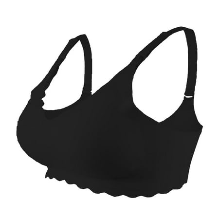 

Yubnlvae Women Breastfeeding Strip Support Comfort Maternity Bra Seamless Soft Wirefree Pregnancy Bra Plus Up Casual Vest Bra