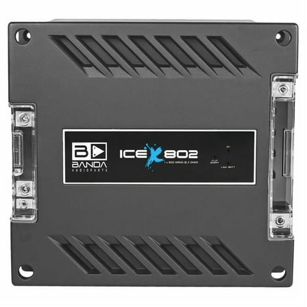 Banda ICEX800.2RED 800W 2 Ohm Car Audio Amplifier, Red