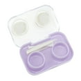 thumbnail image 2 of Unique Bargains 1 Set Contact Lens Case Contact Lens Container Contact Lens Carrier Flower Bunny Pattern 2.6"x1.65"x1.1" Purple, 2 of 5