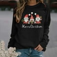 thumbnail image 2 of Oalirro Graphic Print Womens Long Sleeve Tops Christmas Day Crew Neck Womens Tops Trendy Casual, 2 of 4