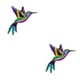 thumbnail image 2 of Wweixi Iron Hummingbird Hanging Home Decor Crafts Ornament Birds Outdoor Pink 2Set, 2 of 6