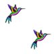 thumbnail image 2 of Colgante de decoración Bewildely Colibrí de hierro forjado Rosa 2Conjunto, 2 of 6
