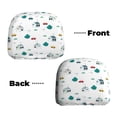 thumbnail image 6 of Kdxio Cartoon House Car Pattern Print 2 Piece Car Head Rest Covers Set Auto Front/Rear Seats Headrest Cover Universal Fit Most Cars,Sedan, SUV, 6 of 9