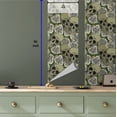 thumbnail image 5 of Ambesonne Skull Peel & Stick Wallpaper for Home, Greenish Head Bones and Roses, 13"x36", Coconut and Pale Sage Green, 5 of 5
