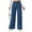 Royal Blue, variant on WTOBBY Women's Wide Leg Stretch Jeans, Mid Rise Elastic Waist Baggy Denim Pants with Pockets for a Casual Trendy Look, Comfortable Loose Fit Trousers,Black L