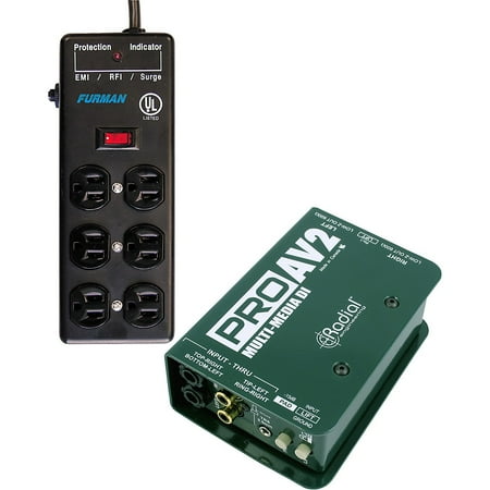Radial Engineering Radial-Furman PROAV2 DI Box SS-6B Surge Block Bundle