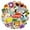 Cuteness, variant on Wrapables Waterproof Vinyl Stickers for Water Bottles, Laptop, Phones, Skateboards, Decals for Teens, 100pcs, Cuteness