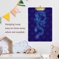 thumbnail image 5 of FMSHPON Purple Dragon Clipboard Hardboard Wood Nursing Clip Board and Pull for Standard A4 Letter 13x9 inches, 5 of 7
